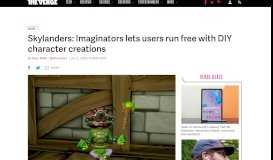 
							         Skylanders: Imaginators lets users run free with DIY character ...								  
							    
