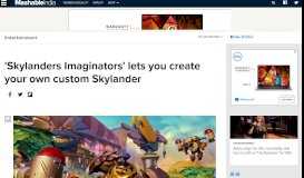 
							         'Skylanders Imaginators' lets you create your own custom Skylander								  
							    