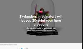 
							         Skylanders Imaginators will let you 3D-print your hero creations ...								  
							    