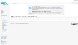 
							         Skylanders: Spyro's Adventure - Dolphin Emulator Wiki								  
							    