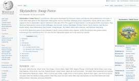 
							         Skylanders: Swap Force - Wikipedia								  
							    