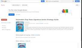 
							         Skylanders Trap Team Signature Series Strategy Guide								  
							    