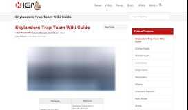 
							         Skylanders Trap Team Wiki Guide - IGN								  
							    