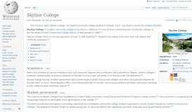 
							         Skyline College - Wikipedia								  
							    