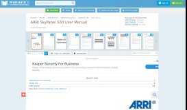 
							         Skypanel Web Portal - Arri SkyPanel S30 User Manual [Page 29]								  
							    