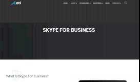
							         Skype For Business | ATI Technology Solution | Naperville | Chicago								  
							    