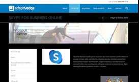 
							         Skype for Business Online - AdaptivEdge								  
							    