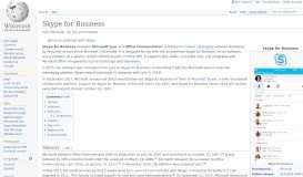
							         Skype for Business - Wikipedia								  
							    