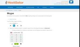 
							         Skype « HostGator.com Support Portal								  
							    