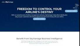 
							         SkyVantage Airline Revenue Management Software								  
							    