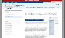 
							         Skyward and Family Access Information | Families								  
							    