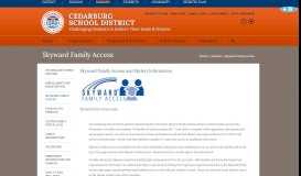 
							         Skyward Family Access - Cedarburg School District								  
							    