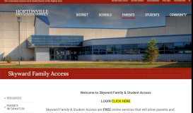 
							         Skyward Family Access - Hortonville Area School District								  
							    
