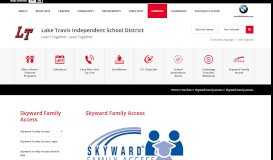 
							         Skyward Family Access - Lake Travis ISD								  
							    