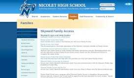 
							         Skyward Family Access - Nicolet High School								  
							    