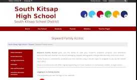 
							         Skyward Family Access - South Kitsap High School								  
							    