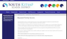 
							         Skyward Family Access - South Kitsap Schools								  
							    