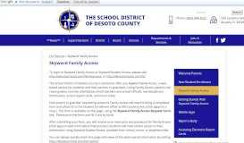
							         Skyward Family Access - The School District of DeSoto								  
							    
