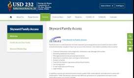 
							         Skyward Family Access / Welcome - USD 232								  
							    