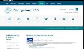 
							         Skyward Family & Student Access / Skyward Family ... - Georgetown ISD								  
							    