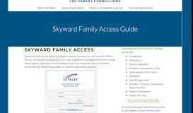 
							         Skyward - Parent Connections - Canyons School District								  
							    