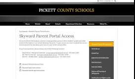 
							         Skyward Parent Portal Access – For Parents – Pickett County Schools								  
							    