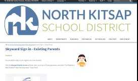 
							         Skyward Sign in - Existing Parents - North Kitsap School District								  
							    