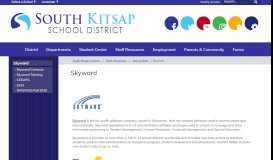 
							         Skyward - South Kitsap Schools								  
							    