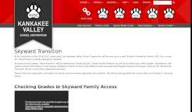 
							         Skyward Transition - Kankakee Valley School Corporation								  
							    