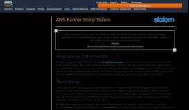 
							         Slalom – Amazon Web Services (AWS)								  
							    