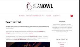 
							         Slam OWL – Das Portal für Poetry Slam- und Lesebühnen-Kultur in OWL								  
							    