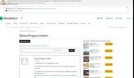 
							         Slavia Prague tickets - Prague Forum - TripAdvisor								  
							    
