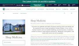 
							         Sleep Diagnostics Clinic | Boulder Community Health								  
							    
