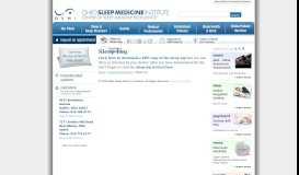 
							         Sleep Log : Ohio Sleep Medicine Institute | Comprehensive Accredited ...								  
							    