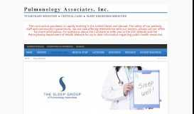 
							         Sleep Medicine Services at Lawrence Park | Pulmonlogy Associates, Inc.								  
							    