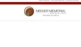 
							         Sleep Services - Meeker Memorial Hospital & Clinics								  
							    