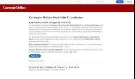 
							         SlideRoom: Carnegie Mellon Portfolio and Supplemental Submissions								  
							    
