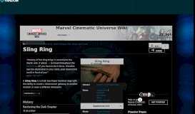 
							         Sling Ring | Marvel Cinematic Universe Wiki | FANDOM powered by ...								  
							    