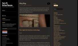 
							         Sling Ring | Sci-fi interfaces								  
							    
