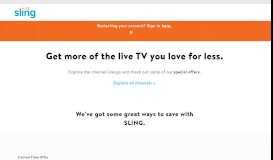 
							         Sling TV: Live TV Streaming								  
							    