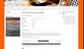 
							         Slot Racer München (SRM) - Deutsches Slotracing Portal								  
							    