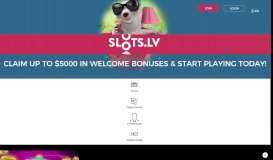
							         Slots.lv: Online Slots and Casino Games for Real Money - $5K ...								  
							    