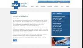
							         SMA - Springfield Medical Associates | Join our Patient Portal								  
							    