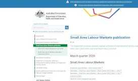 
							         Small Area Labour Markets publication | Department of Jobs and ...								  
							    
