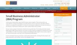 
							         Small Business Administration (SBA) Program								  
							    