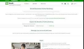 
							         Small Business Online Banking | TD Bank								  
							    