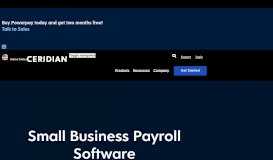 
							         Small Business Payroll Software | Powerpay | Ceridian								  
							    