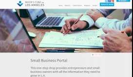 
							         Small Business Portal | Mayor's Fund for Los Angeles								  
							    