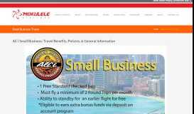
							         Small Business Travel | Mokulele Airlines								  
							    