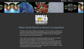 
							         Small World In Motion Info | Nikon Small World Entry Portal								  
							    